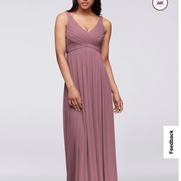 mauve david's bridal